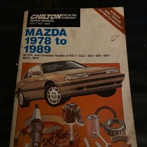Chilton Repair Guide Mazda 1978 to 1989 part no 6981 RX-7, GLC, 323, 626, 929